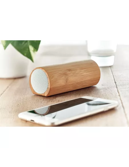 Altavoz bambú inalámbrico 2x5W SPEAKBOX