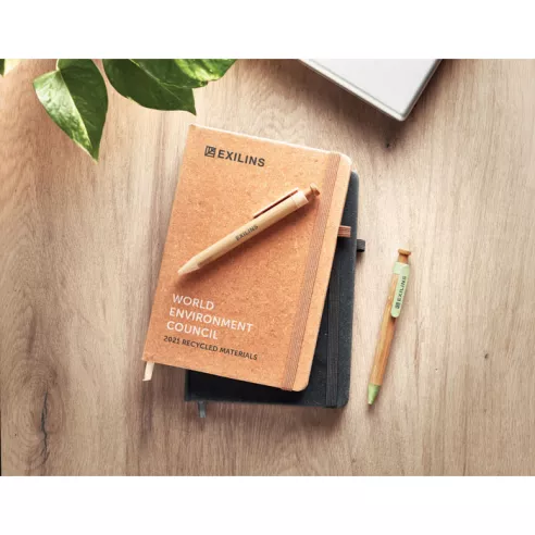 Libreta rayado PU reciclado A5 BAOBAB
