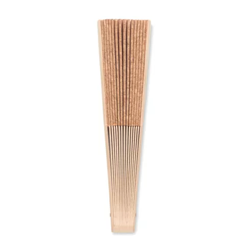 Abanico madera y tejido corcho FANNY CORK