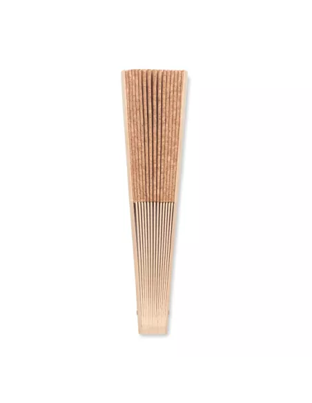 Abanico madera y tejido corcho FANNY CORK