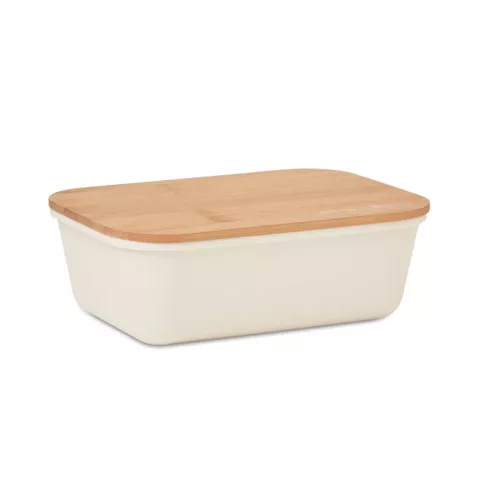 Lunch box with bamboo lid THURSDAY