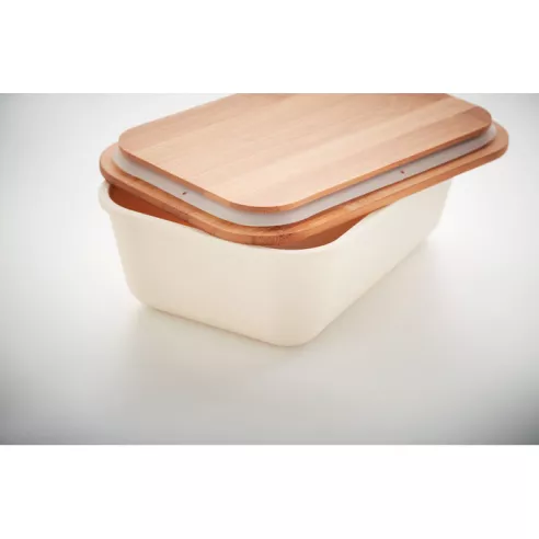 Lunch box with bamboo lid THURSDAY