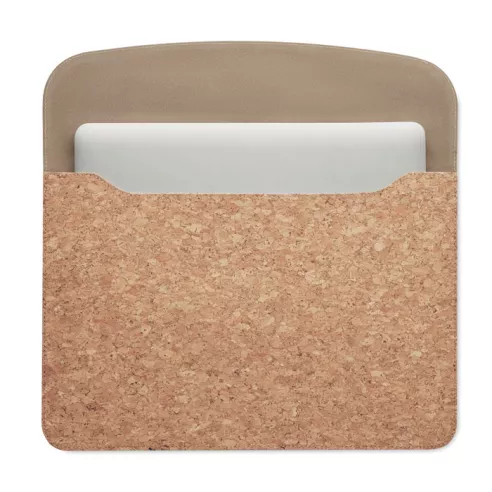 Cork laptop bag magnetic flap GRACE
