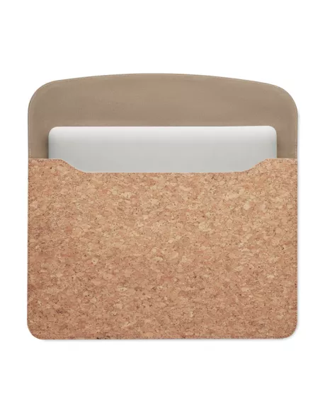 Cork laptop bag magnetic flap GRACE