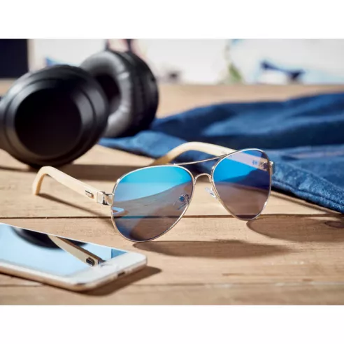 Bamboo sunglasses in pouch HONIARA