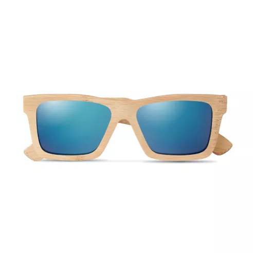 Sunglasses and case in bamboo WANAKA