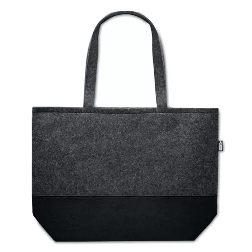 RPET felt shopping bag DUO INDICO