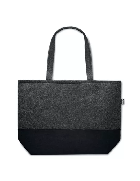 RPET felt shopping bag DUO INDICO