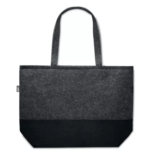 RPET felt shopping bag DUO INDICO