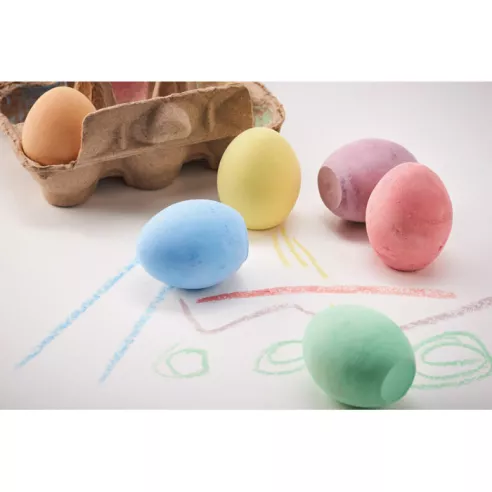 6 chalk eggs in box TAMAGO