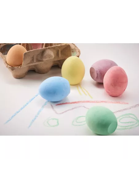 6 chalk eggs in box TAMAGO