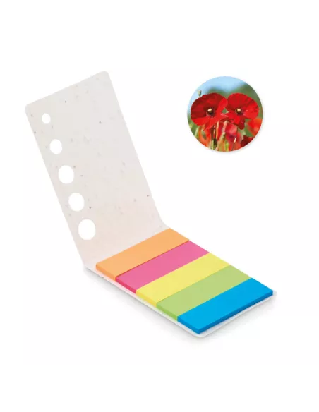 Seed paper page markers pad MEMO SEED