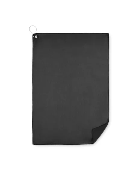 RPET golf towel with hook clip TOWGO