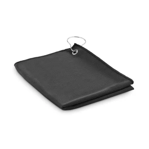 RPET golf towel with hook clip TOWGO