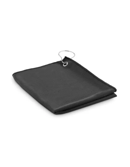 RPET golf towel with hook clip TOWGO