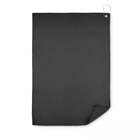 RPET golf towel with hook clip TOWGO