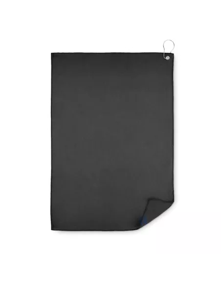 RPET golf towel with hook clip TOWGO