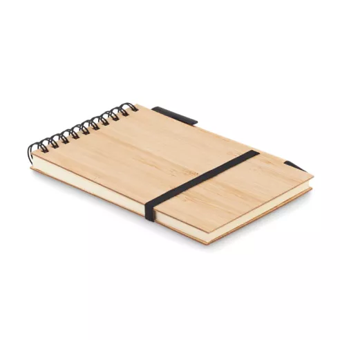 A6 bamboo notepad with pen SONORABAM