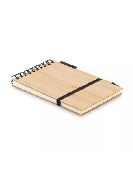 A6 bamboo notepad with pen SONORABAM