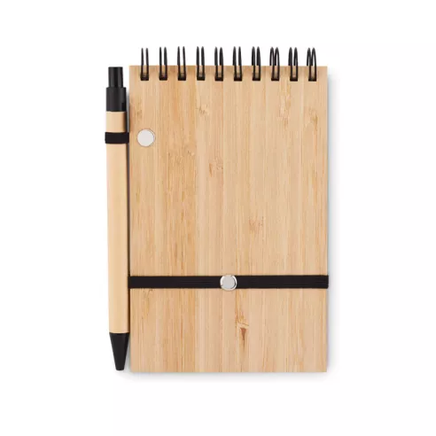 A6 bamboo notepad with pen SONORABAM