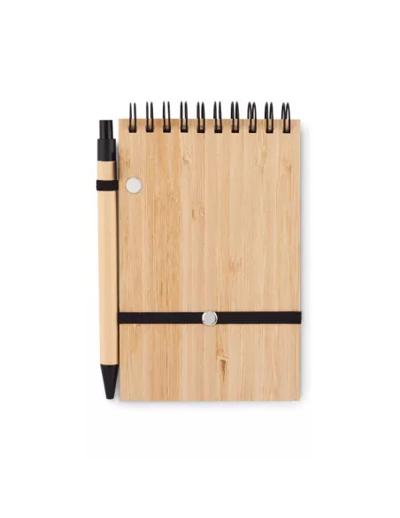 A6 bamboo notepad with pen SONORABAM