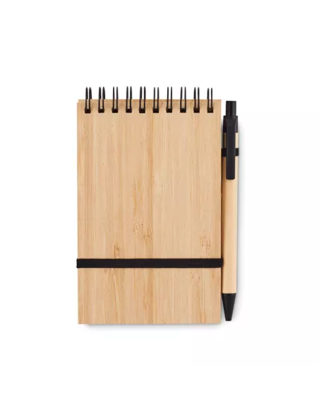 A6 bamboo notepad with pen SONORABAM