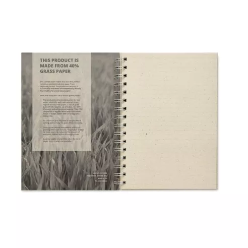 A5 grass notebook 80 lined GRASS BOOK