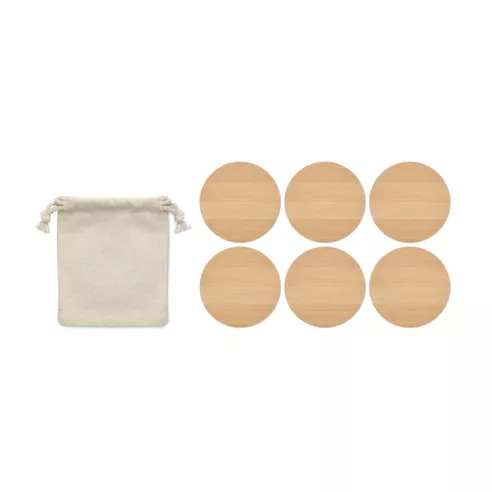 Juego de 6 posavasos de bambú BAYIN SET