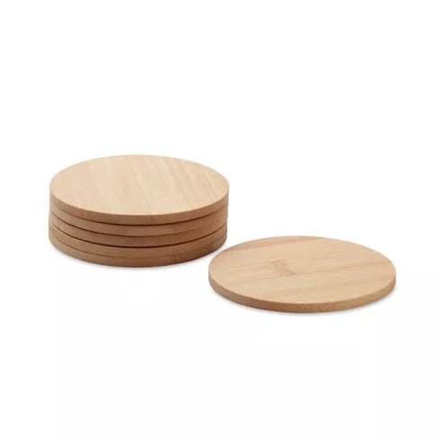 Juego de 6 posavasos de bambú BAYIN SET