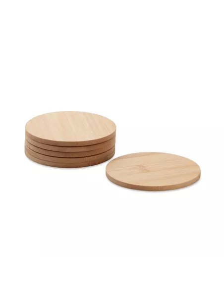 Juego de 6 posavasos de bambú BAYIN SET
