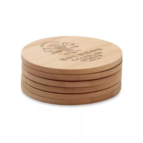 Juego de 6 posavasos de bambú BAYIN SET