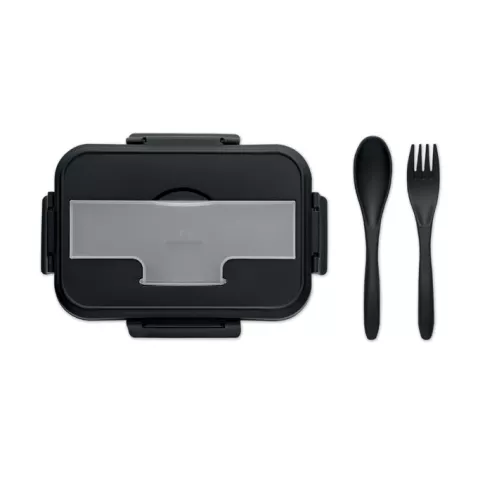 Lunch box with cutlery in PP MAKAN
