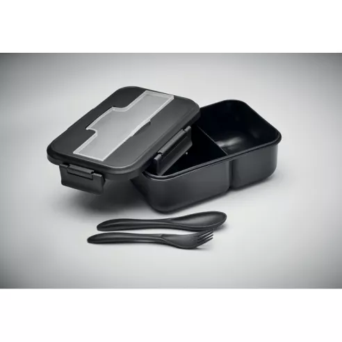 Lunch box with cutlery in PP MAKAN