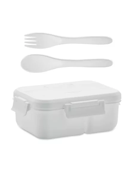 Lunch box with cutlery in PP MAKAN