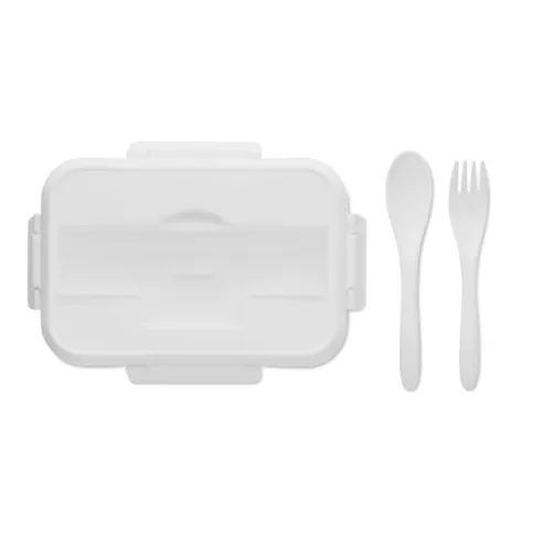 Lunch box with cutlery in PP MAKAN