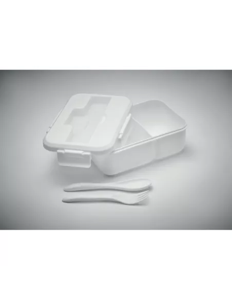 Lunch box with cutlery in PP MAKAN