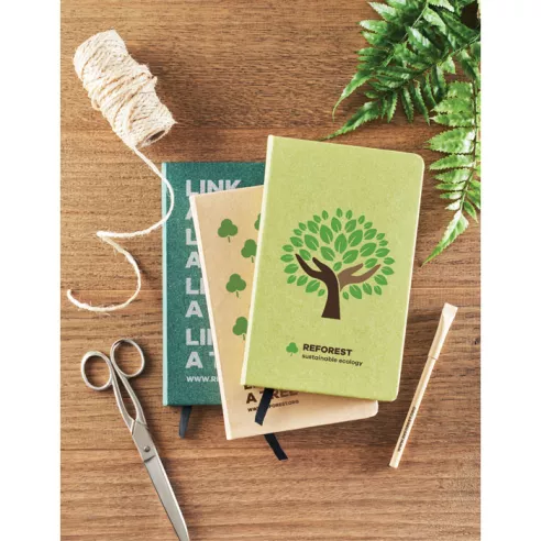 Libreta A5 hojas papel recicl. GROW
