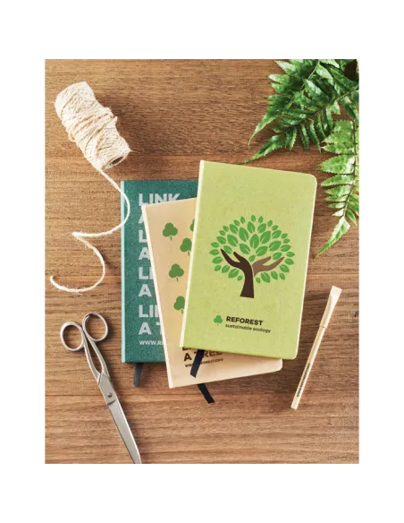Libreta A5 hojas papel recicl. GROW