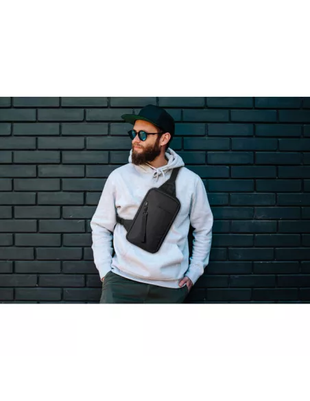 Cross chest bag in 600D Rpet CEBAG