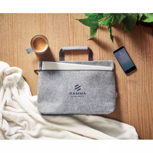 RPET felt zippered laptop bag TAPLA
