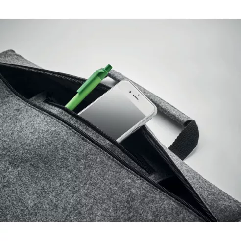 RPET felt zippered laptop bag TAPLA