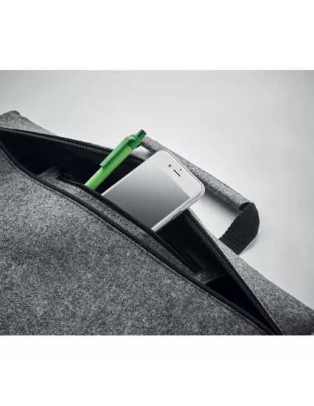 RPET felt zippered laptop bag TAPLA