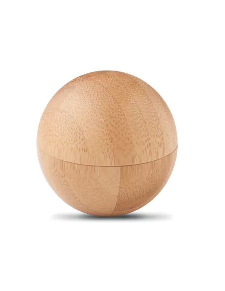 Lip balm in round bamboo case SOFT LUX