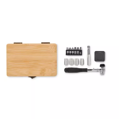 13 piece tool set, bamboo case FUROBAM