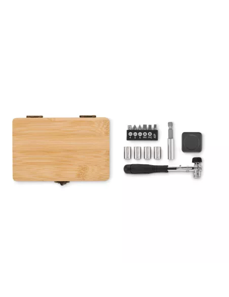 13 piece tool set, bamboo case FUROBAM