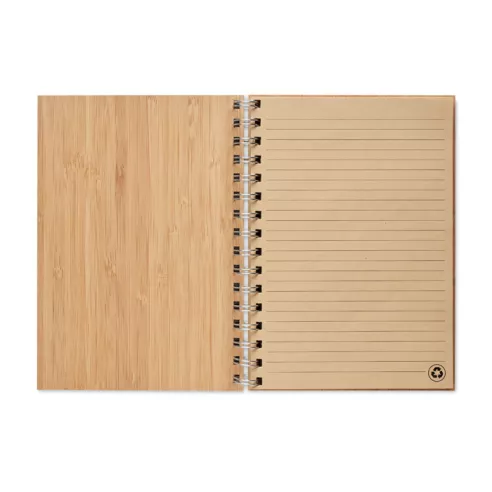 A5 ring bound Bamboo notebook BRAM