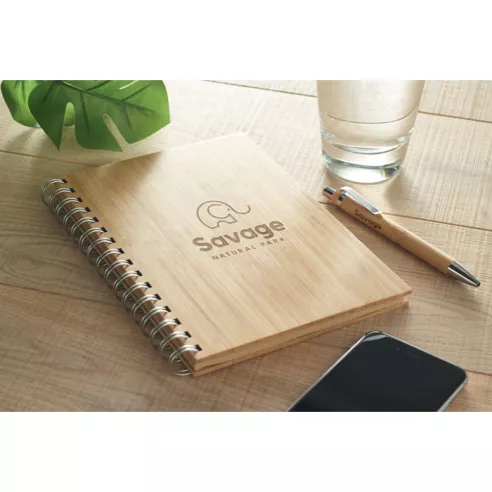 A5 ring bound Bamboo notebook BRAM