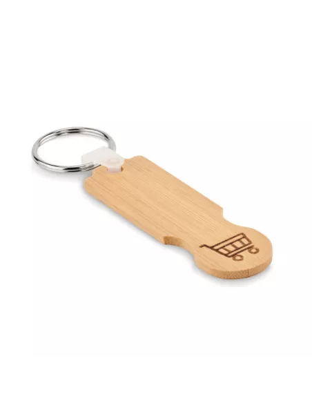 Bamboo euro token key ring COMPRAS
