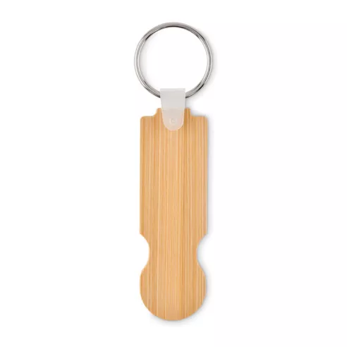 Bamboo euro token key ring COMPRAS