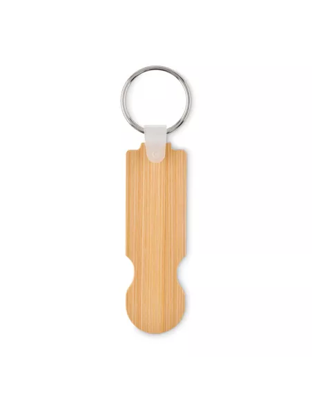 Bamboo euro token key ring COMPRAS